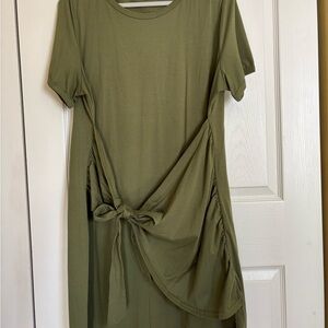 SHEIN High Low Dress in Olive